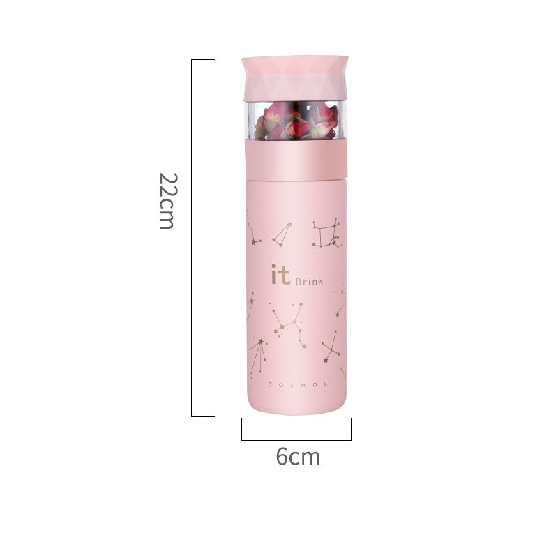 Tea water separation insulation cup